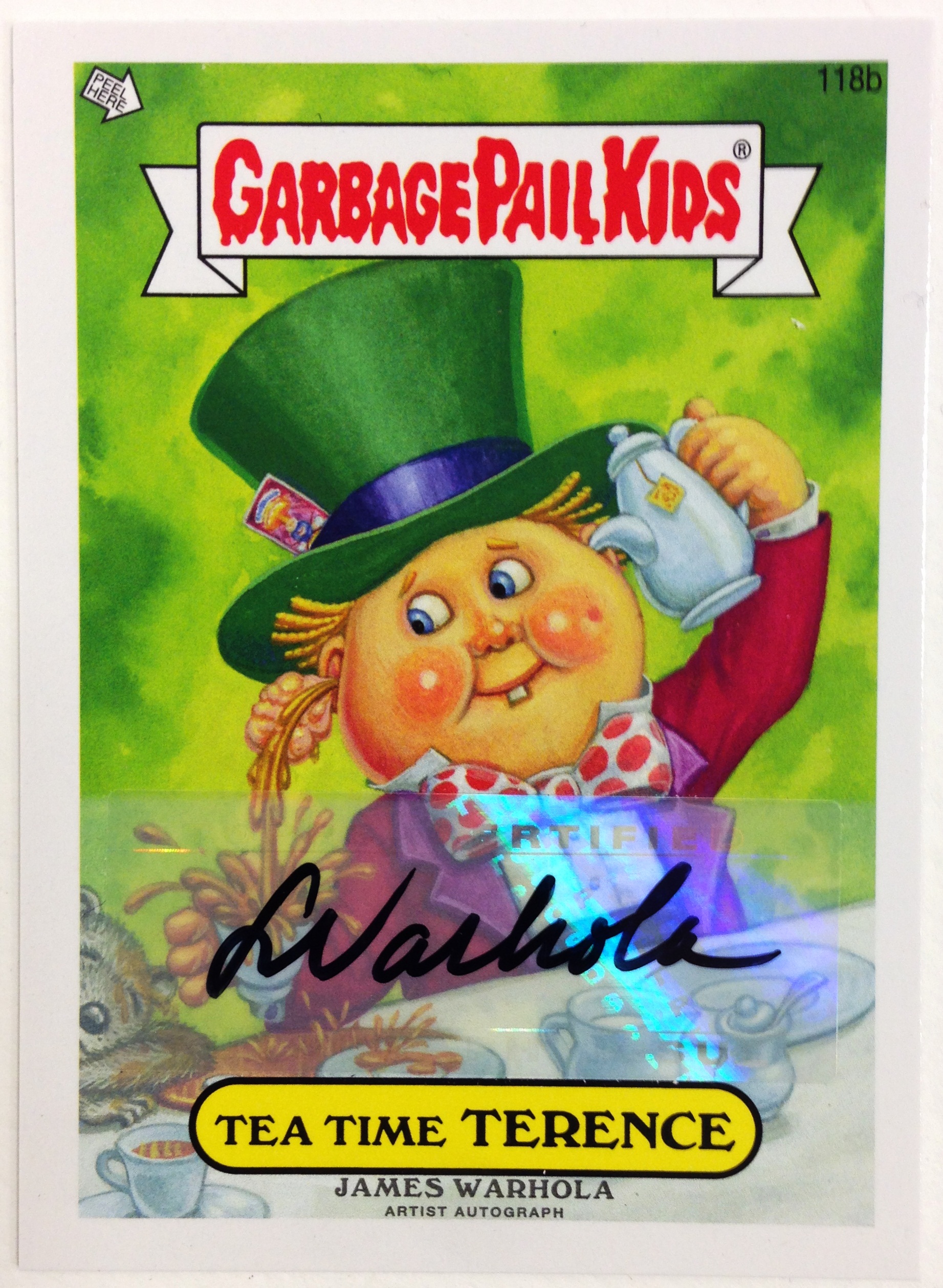Garbage Pail Kids Mini Cards 2013 Black Parallel Base Card 145a Parachute PAT