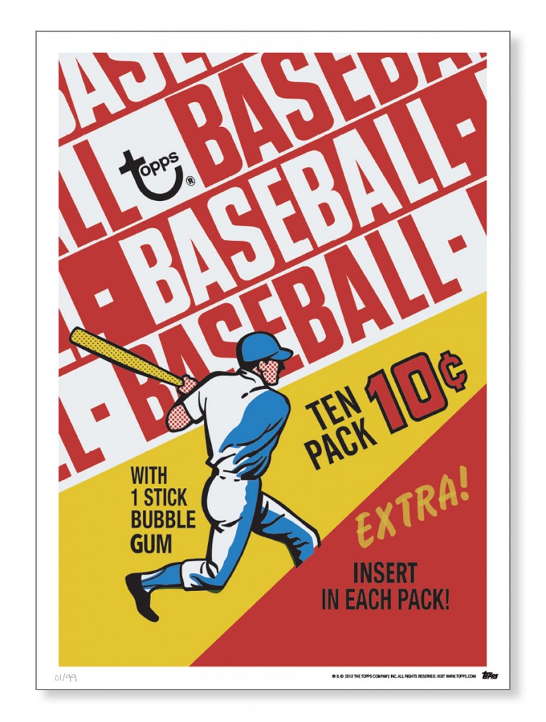 Topps adds vintage baseball card wrappers to its wall art offerings ...