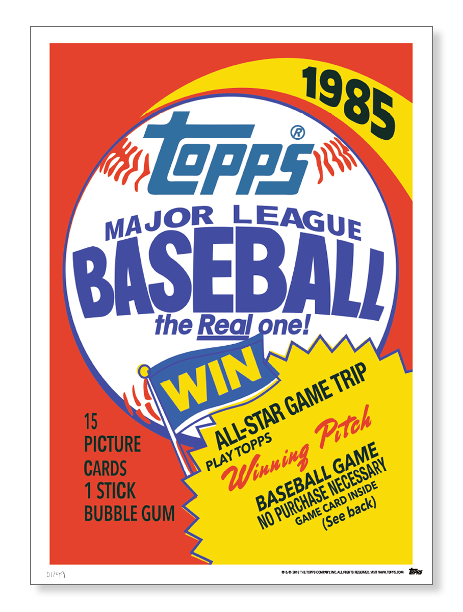 Topps Adds Vintage Baseball Card Wrappers To Its Wall Art Offerings 