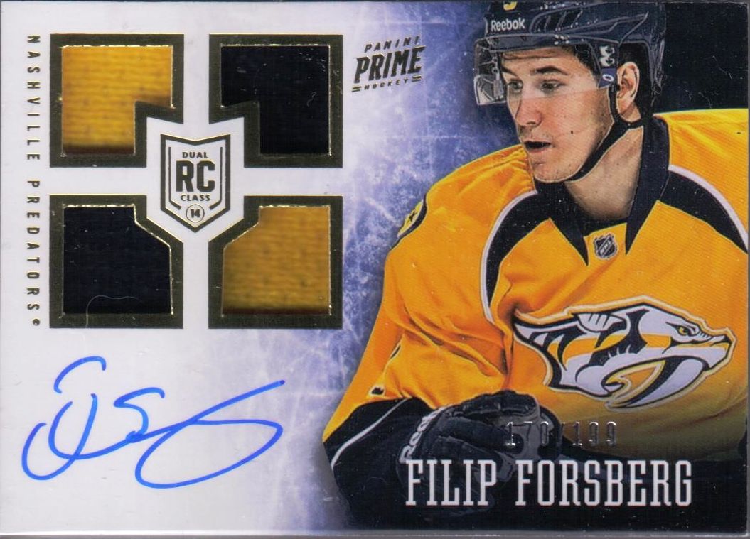 Five key cards of rookie All-Star Filip Forsberg - Beckett News