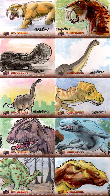 Sea Creatures 2015 Upper Deck DINOSAURS High Number SP 50-card set Ice Age