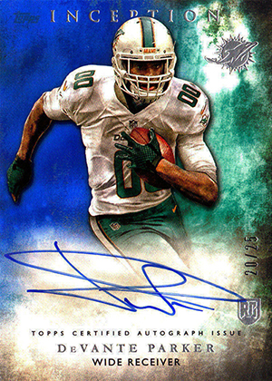 DELETE 21106 2015 Topps Finest DeVante Parker Rookie Autograph