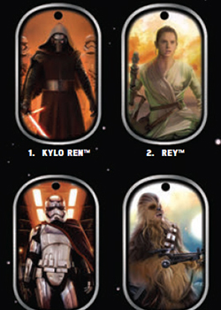Topps New Factory Sealed Star Wars: The Force Awakens PACK Dog Tags 