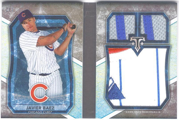 2015 TOPPS TRIPLE THREADS KRIS BRYANT JERSEY BAT ROOKIE 01/18 ! CHICAGO CUBS  at 's Sports Collectibles Store