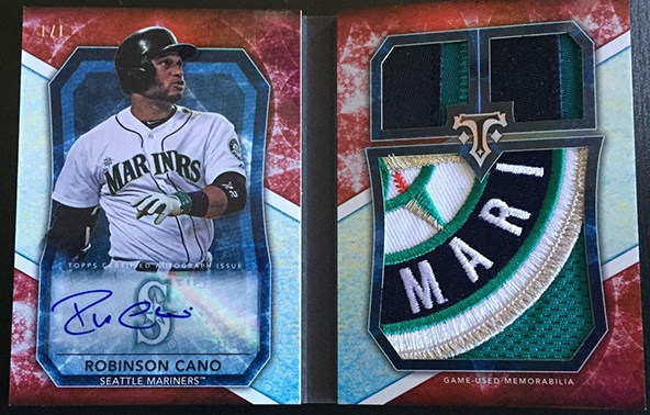 2015 TOPPS TRIPLE THREADS KRIS BRYANT JERSEY BAT ROOKIE 01/18