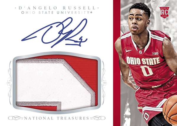 2015 Panini National Treasures Treasured Signature Materials Button #7 –  Basketball Card Guy