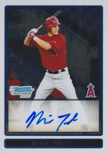 MIKE TROUT Auto 2021 Topps Through The Years 2009 1st Bowman Chrome #TTY28