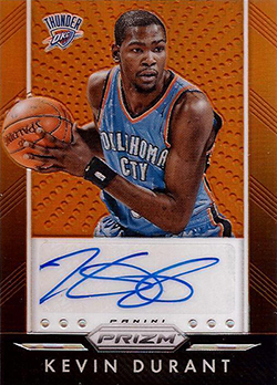 kevin durant signed jersey panini