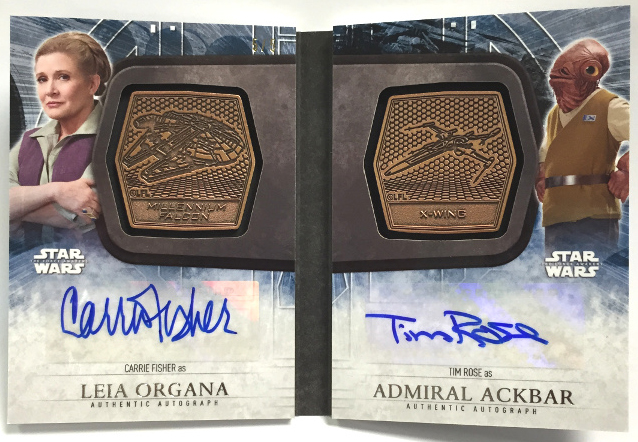 2016 SW TFA S2 Dual Medallion Autograph Book