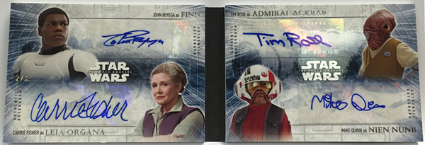 2016 SW TFA S2 Quad Book Autograph