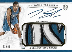 Karl Anthony Towns National Treasures /5 | eBay