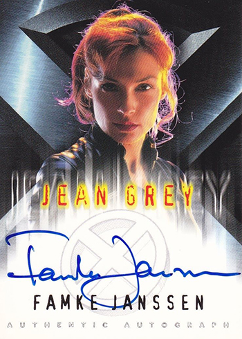 X-Men Trading Cards - 2000 X-Men Autographs Famke Janssen