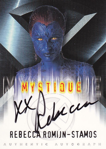 X-Men Trading Cards - 2000 X-Men Autographs Rebecca Romijn-Stamos