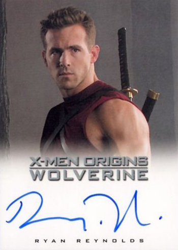 X-Men Trading Cards - 2009 X-Men Origins Wolverine Ryan Reynolds Autograph Profile