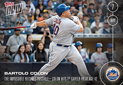 Topps Hits Home Run With Bartolo Colon Card