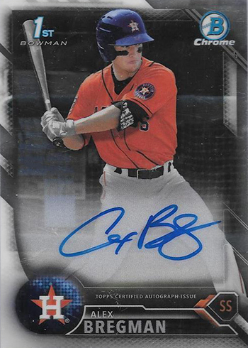 2016 Bowman Chrome Prospect Autographs Alex Bregman