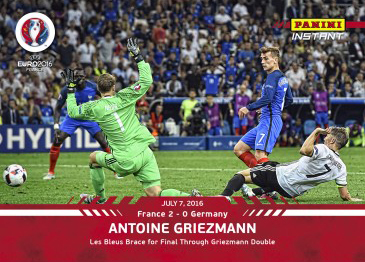 2016 Panini Instant EURO 2016 #79 Antoine Griezmann France /98 
