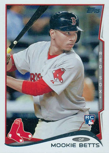 2014 Topps Update Mookie Betts Rookie Card