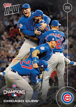 Chicago Cubs / Complete 2017 Topps Series 1 & 2 Baseball Team Set. 2016  World Series Champs