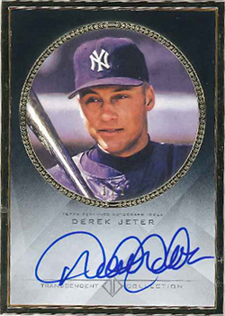 Derek Jeter New York Yankees Autographed 2022 Topps Stadium Club Jersey  Number #BTA-19 #2/3 Card