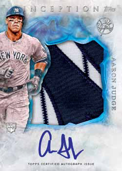 2017 Topps Inception Aaron Judge Rookie Autograph Jersey Patch -  Israel