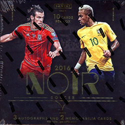 2016 Panini Noir Soccer Checklist, Hobby Box Info