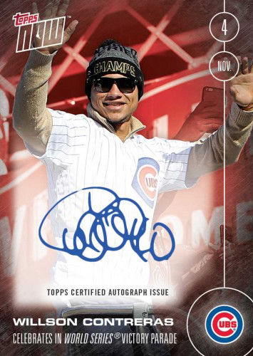 Chicago Cubs Celebrate World Series Title Since 1908 2016 Topps