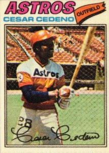 1977 Topps Cloth Stickers Baseball 13 Cesar Cedeno - Beckett News
