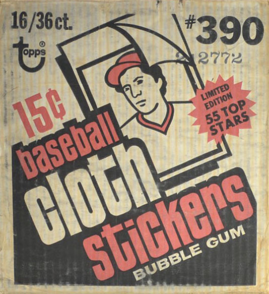 1977 Topps Cloth Stickers Baseball Card Insert Set