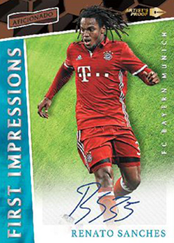 2016-17 2017 Panini Aficionado Soccer Artist's Proof #19 Nani 