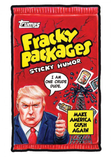 2017 GPK Garbage Pail Kids Trumpocracy #42 Wacky Packages Pampered Diapers Trump