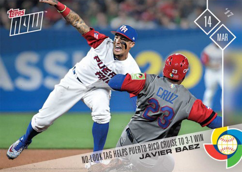 Launches Home Run in 1st Game With Mets Javy 2021 Topps Now #591 Javier Baez Baseball Card 