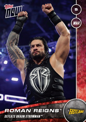 Print Run 73 Fastlane 2017 Topps NOW WWE 68 Neville