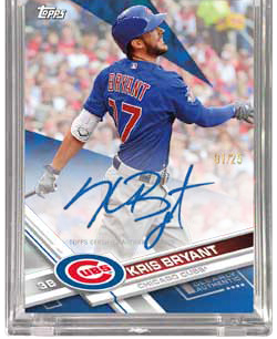 On-Card Dual Auto Relic # to 1 - Kris Bryant/Addison Russell Propel World  Series Tying Win - TOPPS NOW®