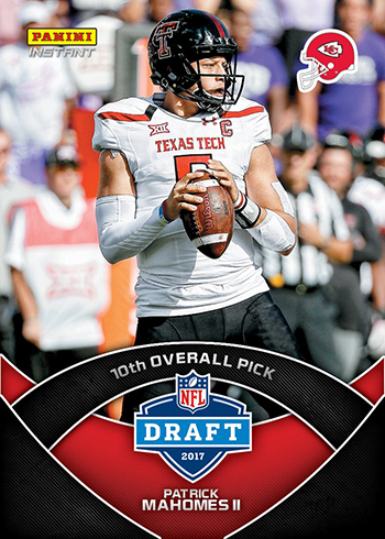 2017 Panini Instant NFL Draft 10 Patrick Mahomes II - Beckett News