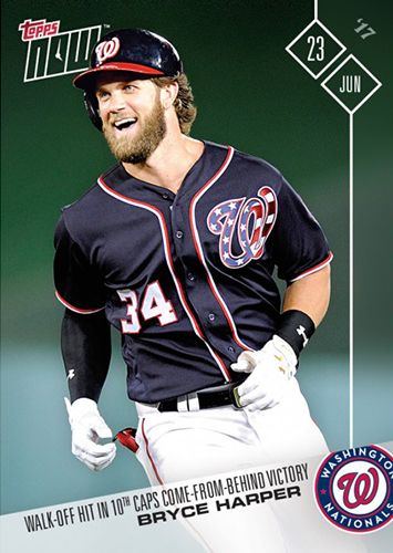 2017 Topps Now Baseball 143 Bryce Harper - Beckett News