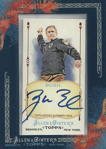 2011 Topps Allen and Ginter George W Bush Autograph