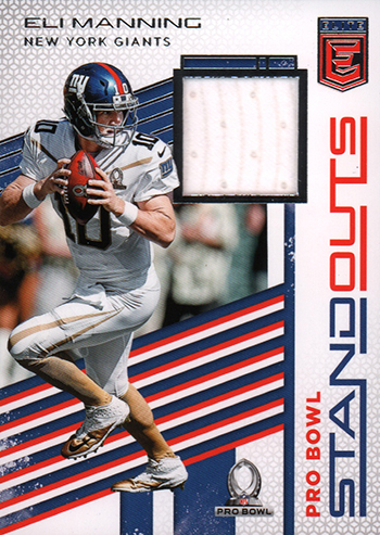 2017 Donruss Elite Football Memorabilia Pro Bowl Standouts Eli