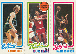 1980-81 Topps Larry Bird Magic Johnson Rookie Card PSA 10 Goldin 