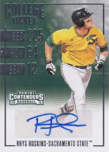 2016 Elite Extra Edition Contenders College Ticket Autographs Rhys