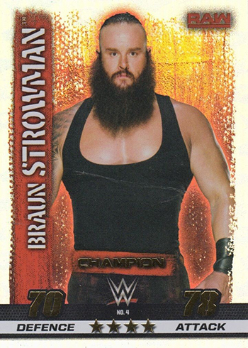 Brock Lesnar 10th Edition Nr WWE Slam Attax 90 RAW