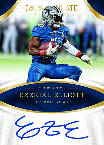 2017 Panini Encased Ezekiel Elliott Pro Bowl Jumbo Patch 01/25