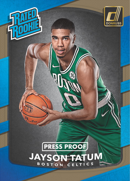 2017-18 Donruss Basketball Jayson Tatum Press Proof