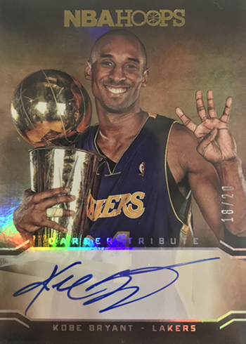 2017-18 Hoops Premium Factory Set Kobe Bryant Autograph