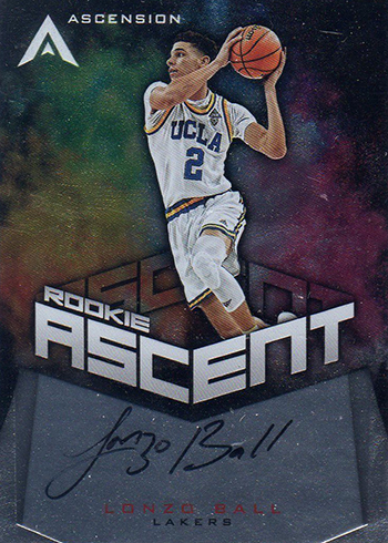 2017-18 Panini Ascension Basketball Rookie Ascent Lonzo Ball Autograph