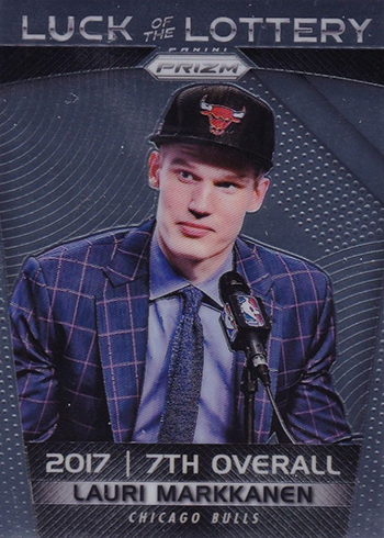 2017-18 Panini Prizm Basketball Luck of the Lottery Lauri Markkanen