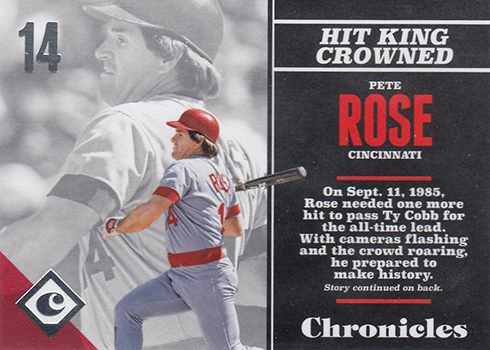 2017 Panini Chronicles Baseball Pete Rose