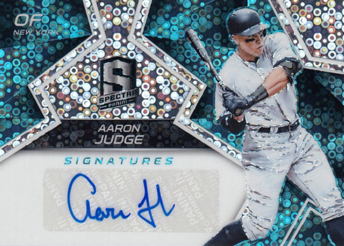 Panini Chronicles Baseball Spectra Signatures Neon Blue Aaron