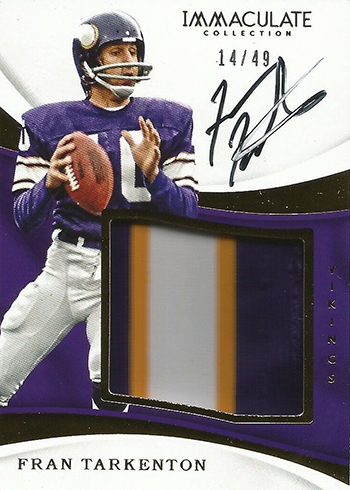 2017 Panini Immaculate Football Checklist, Team Set Lists, Release 