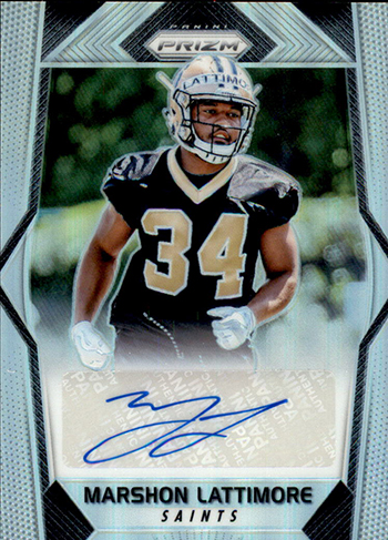 2017 Panini Prizm Football Rookie Autographs Marshon Lattimore